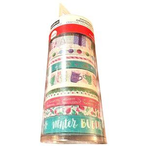 Artminds Christmas Washi Tape 6 Rolls Holiday-Themed Designs Crafts Scrapbooking